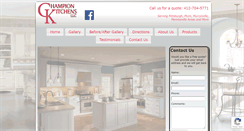 Desktop Screenshot of championkitchens.com